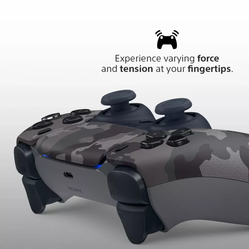 Mando Sony DualSense v3 Camouflage – Bluetooth/USB, PS5, batería integrada, USB‑C, 160×106×66 mm