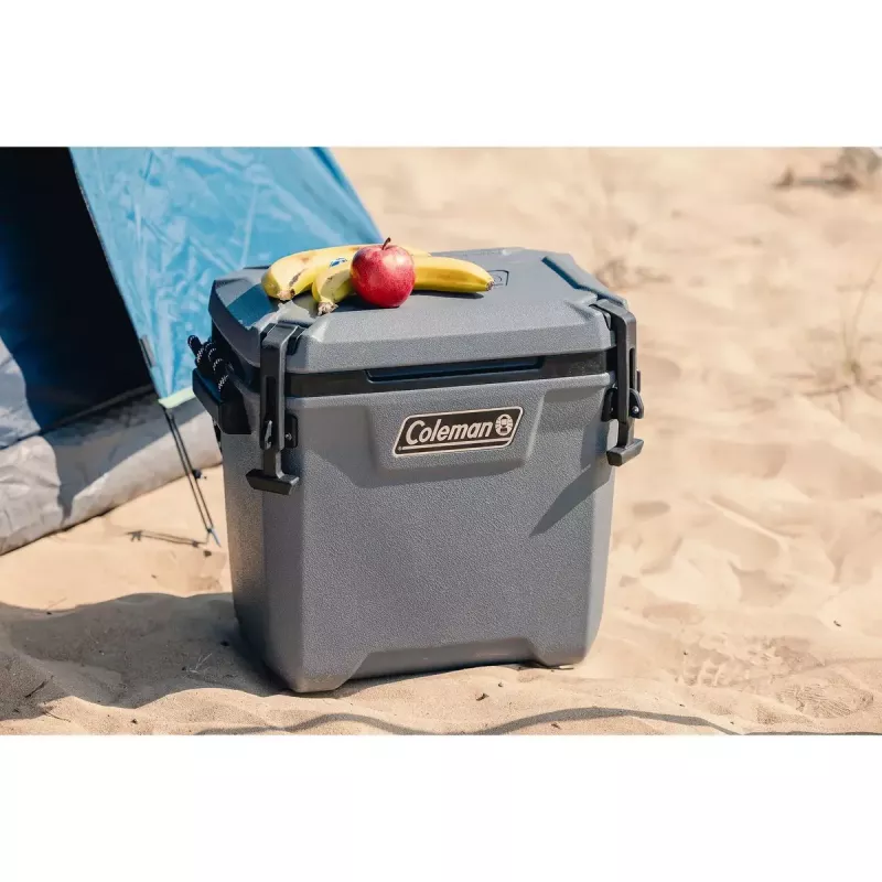 Nevera portátil COLEMAN Convoy 28 QT, capacidad 29 L, aislamiento de poliuretano, gris