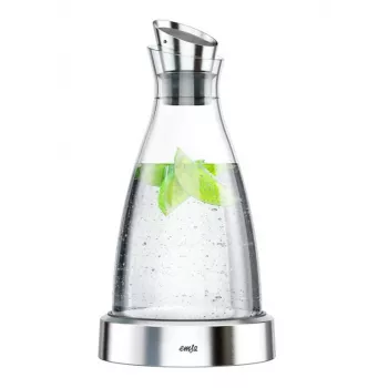 EMSA 505219 Jarra/Botella 1 L acero inoxidable, transparente