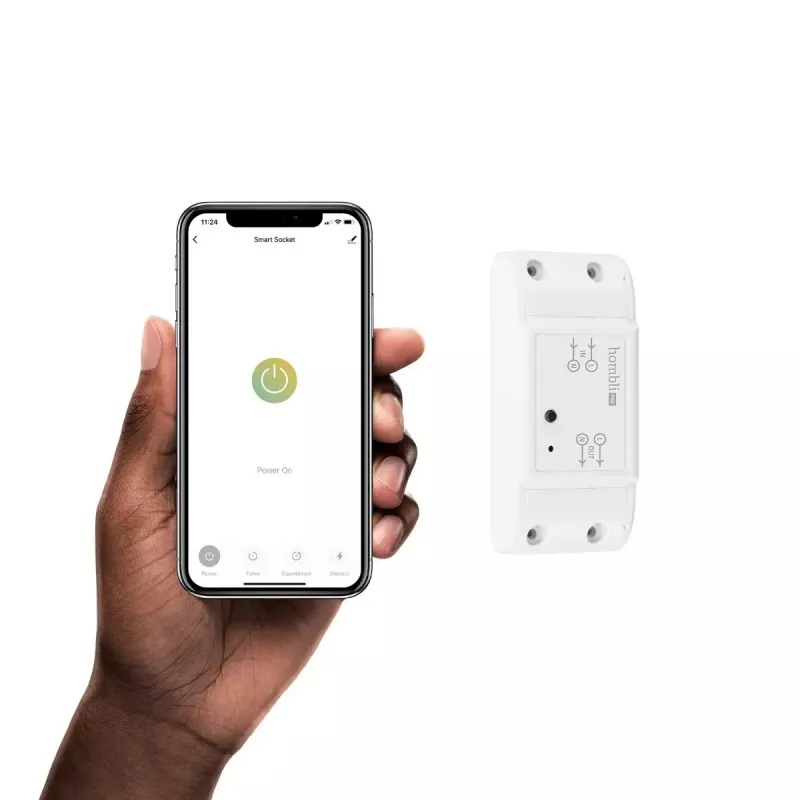 Interruptor inteligente Avanca International BV Hombli Smart Switch 2P inalámbrico 230V (90–250V, 50–60Hz), 39×88×24 mm