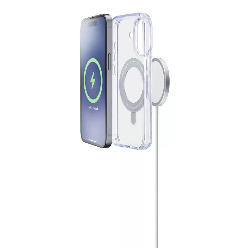 Cellularline Spin Mag - Funda para iPhone 16 con soporte de anillo giratorio, compatible con el ecosistema Magsafe