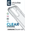 Cellularline Clear Protect - Carcasa rígida para Galaxy S25 con bordes de goma