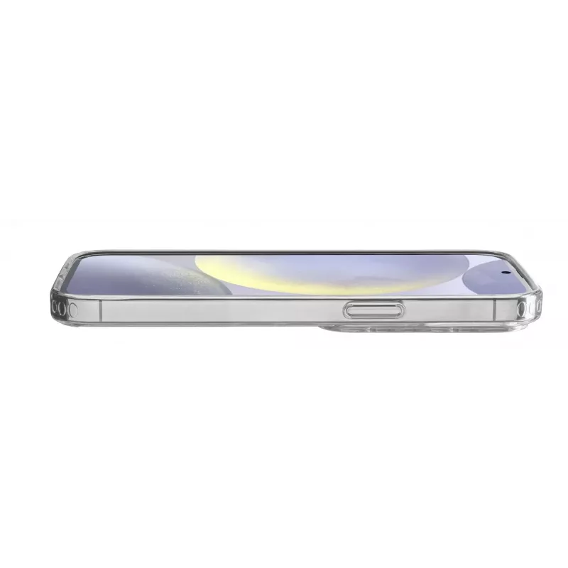 Cellularline Clear Protect - Carcasa rígida para Galaxy S25 con bordes de goma