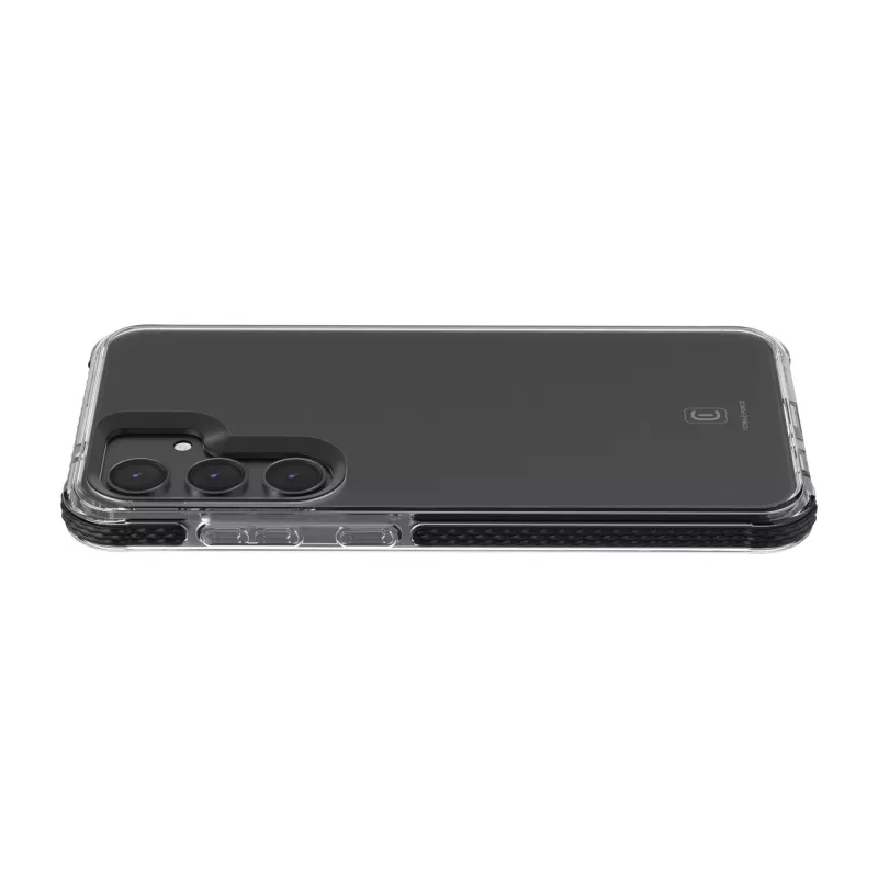 Cellularline Tetra Force Strong Guard - Funda flexible protectora y antichoque para Galaxy S25 Ultra con tecnología antibacteriana Microban® integrada