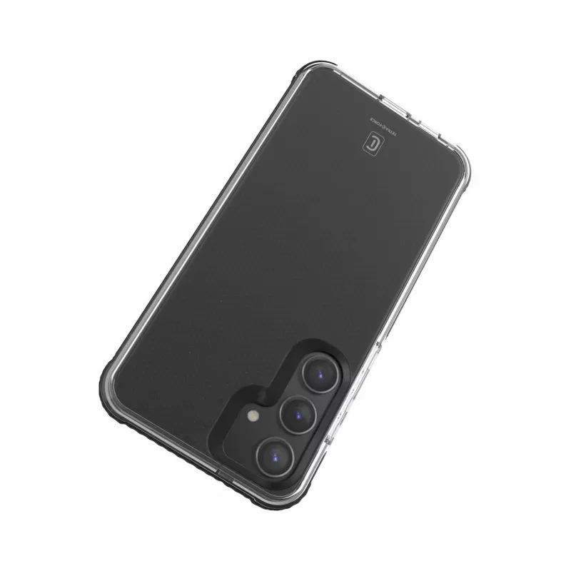 Cellularline Tetra Force Strong Guard - Funda flexible protectora y antichoque para Galaxy S25 Ultra con tecnología antibacteriana Microban® integrada