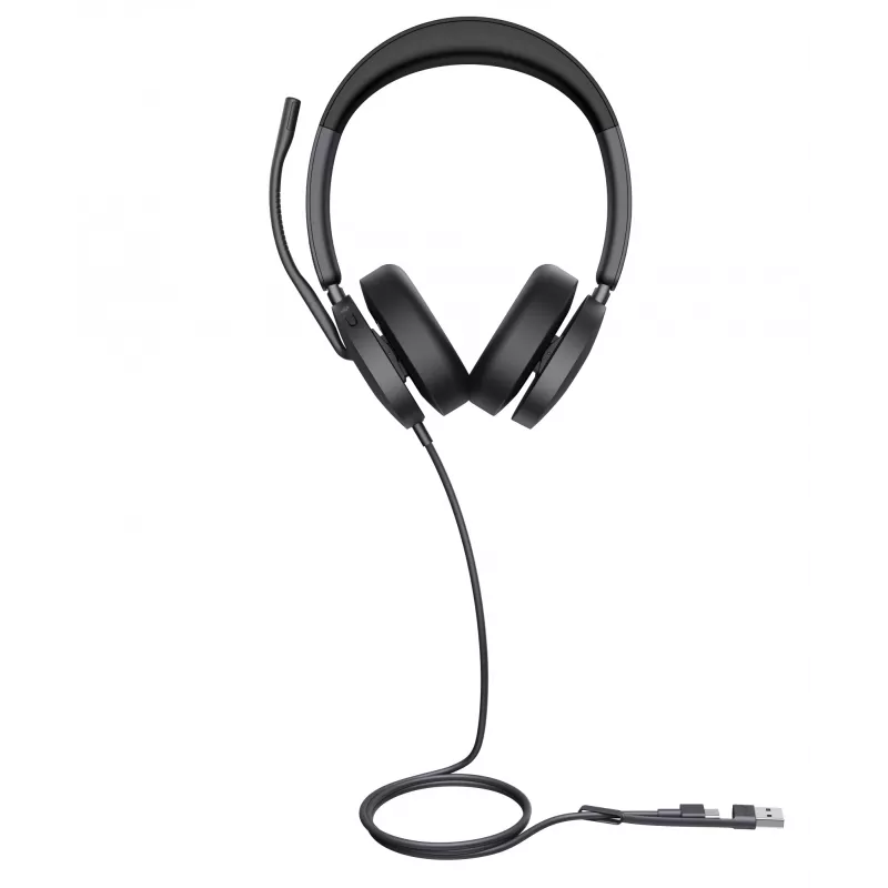 Auriculares Yealink UH48 Dual Teams USB-C/A Con cable 20-20000 Hz Negro