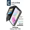 Cellularline Book Agenda – Funda tipo libro de imitación a piel para Galaxy A36/A56 con cierre magnético