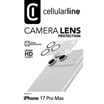 Cellularline objetivo de cámara - protección para la cámara del iPhone 17 Pro Max