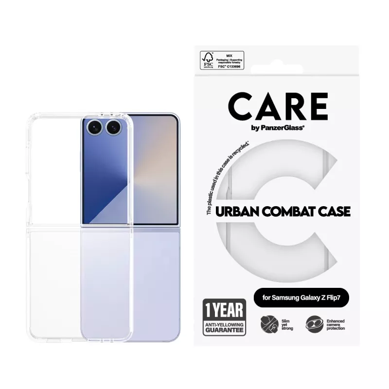 PanzerGlass CARE™ by ® Urban Combat funda Transparente Samsung Galaxy Z Flip7