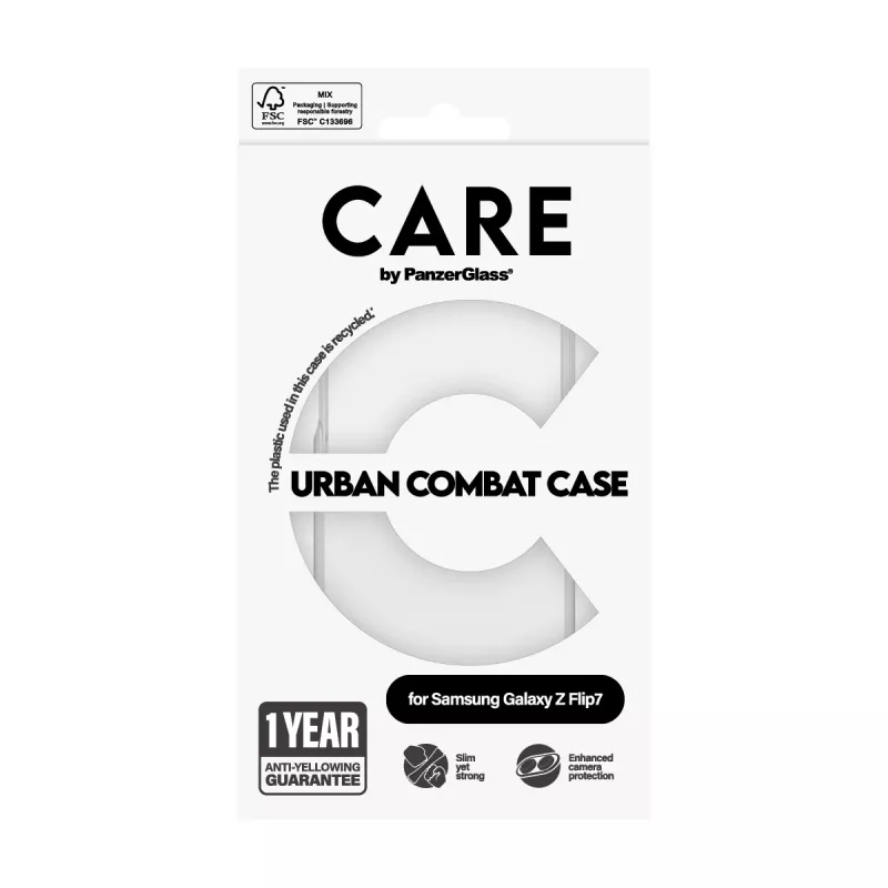 PanzerGlass CARE™ by ® Urban Combat funda Transparente Samsung Galaxy Z Flip7