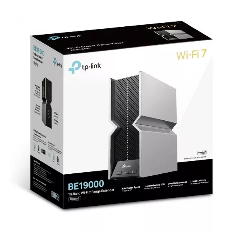 Repetidor de red TP-Link RE800BE tribanda 802.11ax 802.11ac