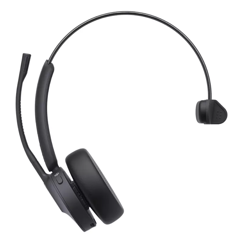 Auricular mono inalámbrico Yealink WH64 Teams — Bluetooth, supraaural, 20–20000 Hz, 150 m de alcance, Negro