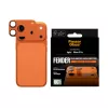 Protección de cámara PanzerGlass Fender para iPhone 17 Pro — silicona, Cosmic Orange, resistente a arañazos y golpes