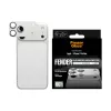 PanzerGlass Fender protección de cámara para iPhone 17 Pro Max — silicona, plata, resistente a arañazos y golpes