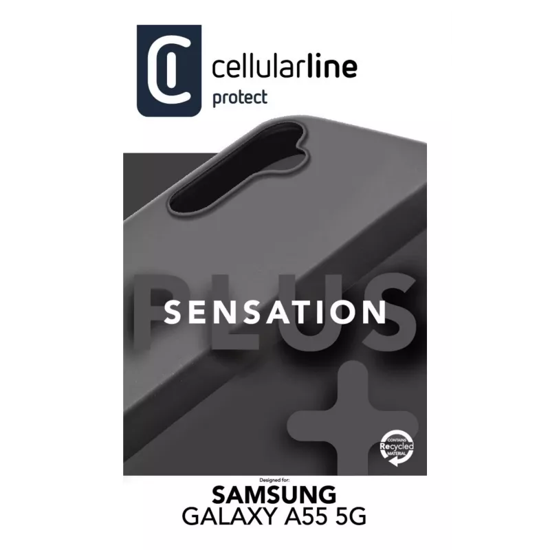 Cellularline Sensation+ - funda de silicona soft-touch para Galaxy A55 5G