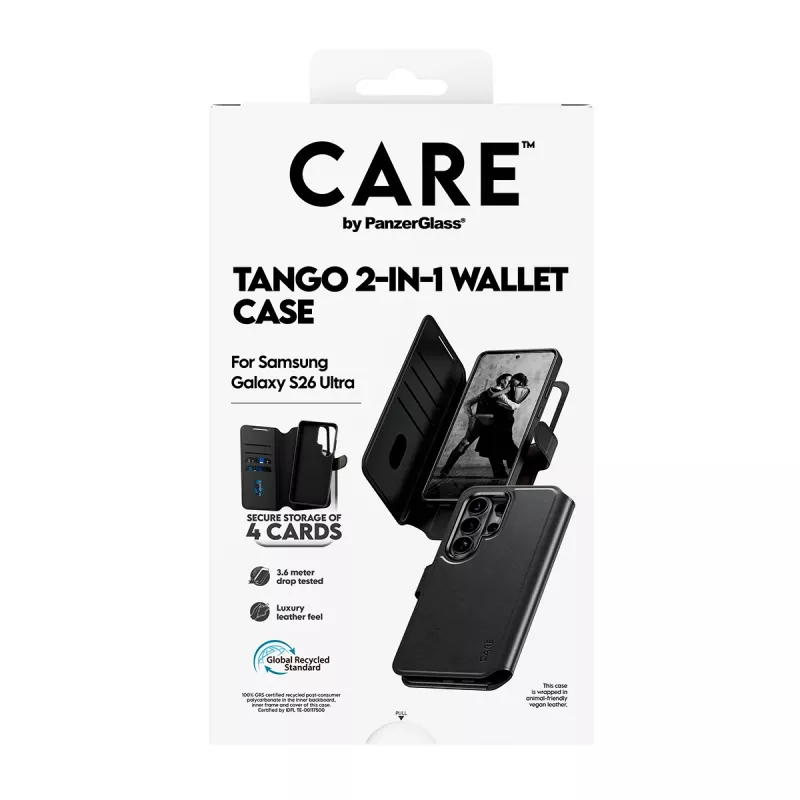 PanzerGlass CARE™ by ® Tango funda tipo cartera 2 en 1 con Qi Samsung Galaxy S26 Ultra