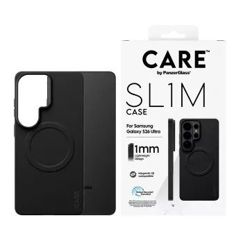 Funda protectora PanzerGlass CARE SL1M para Samsung Galaxy S26 Ultra, negra