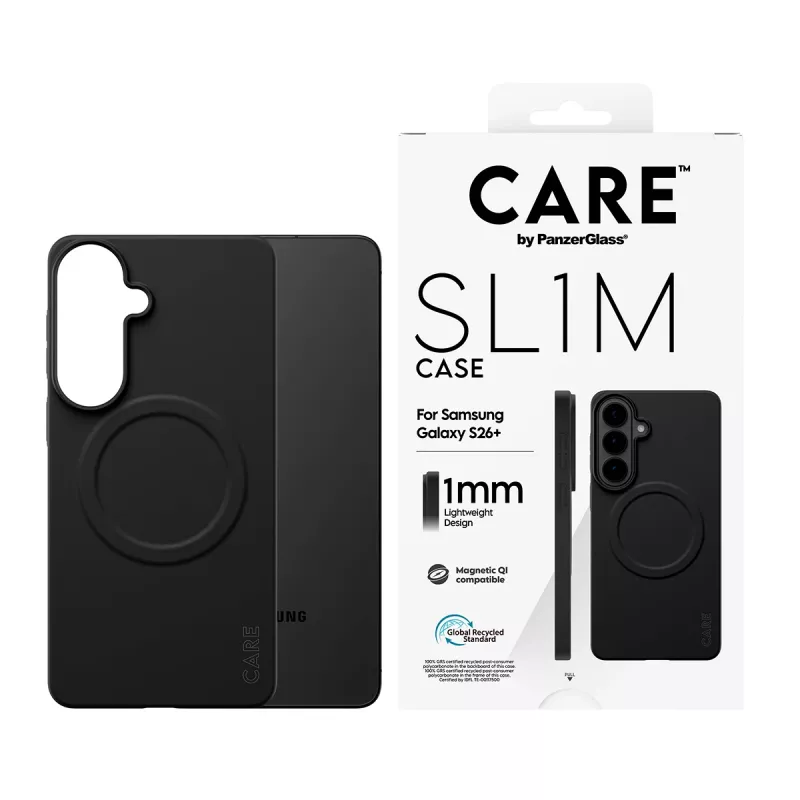 Funda protectora PanzerGlass CARE SL1M para Samsung Galaxy S26+ en negro (CR06231)
