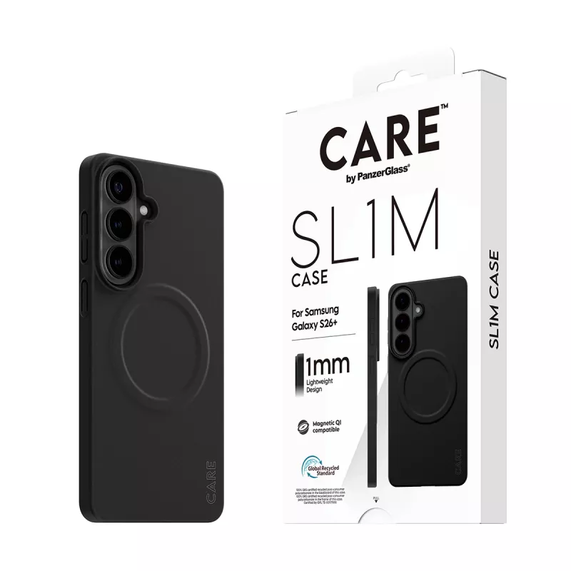 Funda protectora PanzerGlass CARE SL1M para Samsung Galaxy S26+ en negro (CR06231)