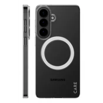 Funda protectora transparente PanzerGlass CARE™ SL1M con Qi para Samsung Galaxy S26+ (6,7