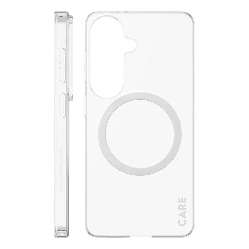 Funda protectora transparente PanzerGlass CARE™ SL1M con Qi para Samsung Galaxy S26, compatible con pantallas de hasta 16 cm (6,3