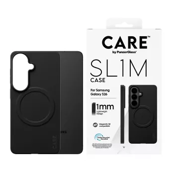 Funda protectora PanzerGlass CARE SL1M para Samsung Galaxy S26, negra