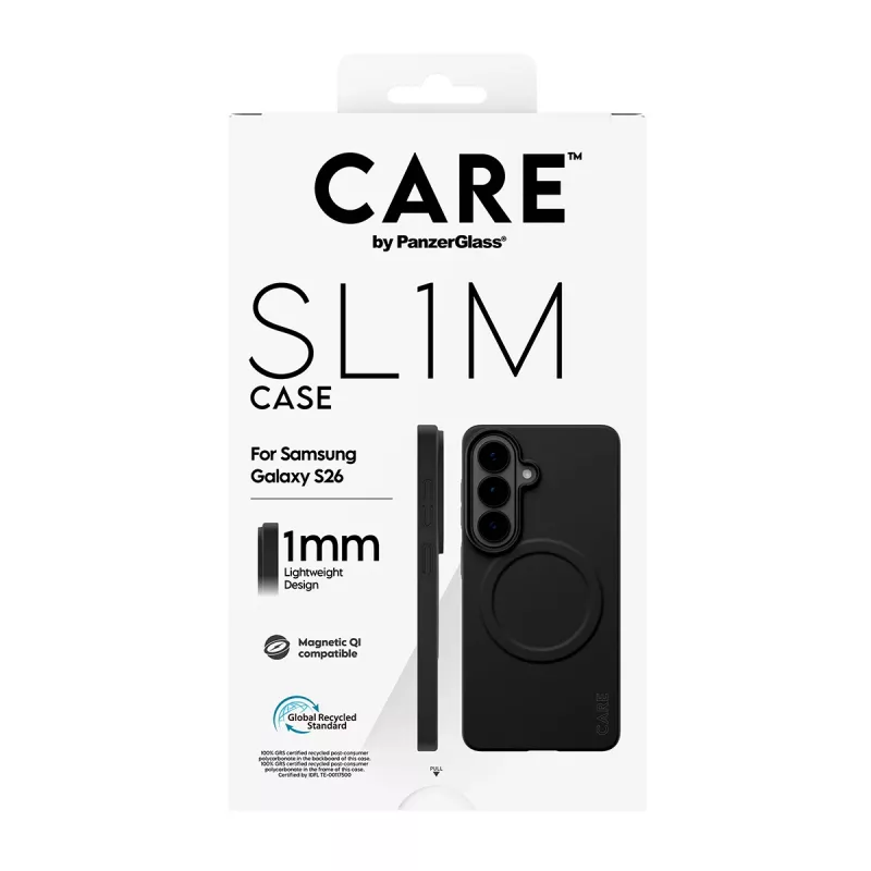 Funda protectora PanzerGlass CARE SL1M para Samsung Galaxy S26, negra
