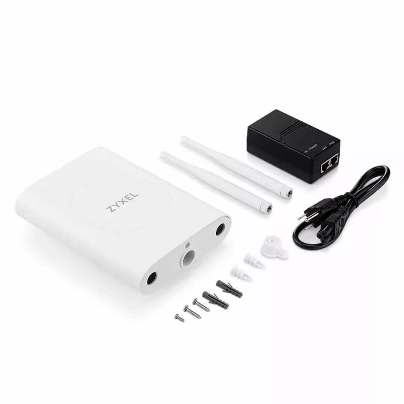 Punto de acceso inalámbrico Zyxel NWA55BE — doble banda 2,4/5 GHz, 5100 Mbit/s, PoE, blanco