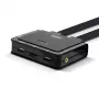 Lindy Switch KVM de 2 puertos, HDMI 4K60, USB 2.0 y audio, cable, negro