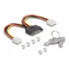 Caja para HDD DeLOCK 47070 compatible con rack, metal, 100 mm de ancho