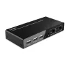 Conmutador KVM Lindy de 2 puertos HDMI 4K60, USB 2.0 y audio, 4096 x 2160 píxeles, 4K Ultra HD, negro