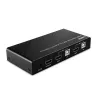 Conmutador KVM Lindy de 2 puertos HDMI 4K60, USB 2.0 y audio, 4096 x 2160 píxeles, 4K Ultra HD, negro