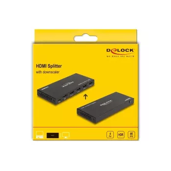 Divisor HDMI DeLOCK 1 x entrada HDMI a 4 x salida HDMI 4K 60 Hz