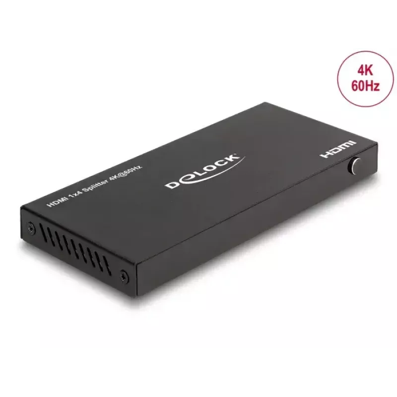Divisor HDMI DeLOCK 1 x entrada HDMI a 4 x salida HDMI 4K 60 Hz