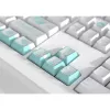 Set de teclas HYTE Firefly — esquema de color blanco/turquesa para teclados mecánicos