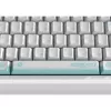 Set de teclas HYTE Firefly — esquema de color blanco/turquesa para teclados mecánicos