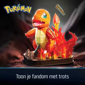 4D Build, kit de construcción de modelo 3D de Pokémon Charmander, figura Pokémon, colección Kanto First Partner, decoración de escritorio, 241 piezas, a partir de 12 años