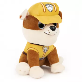 Peluche oficial de PAW Patrol GUND Rubble con uniforme de constructor, juguete de peluche para niños a partir de 1 año, 15 cm