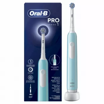 Oral-B Pro 1 Sensitive Clean cepillo de dientes eléctrico para adultos, rotación-oscilación, azul