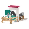 Set de box para caballos de juguete Schleich HORSE CLUB con figura de Lisa y caballo Storm, set de juego de granja, edad recomendada 5–12