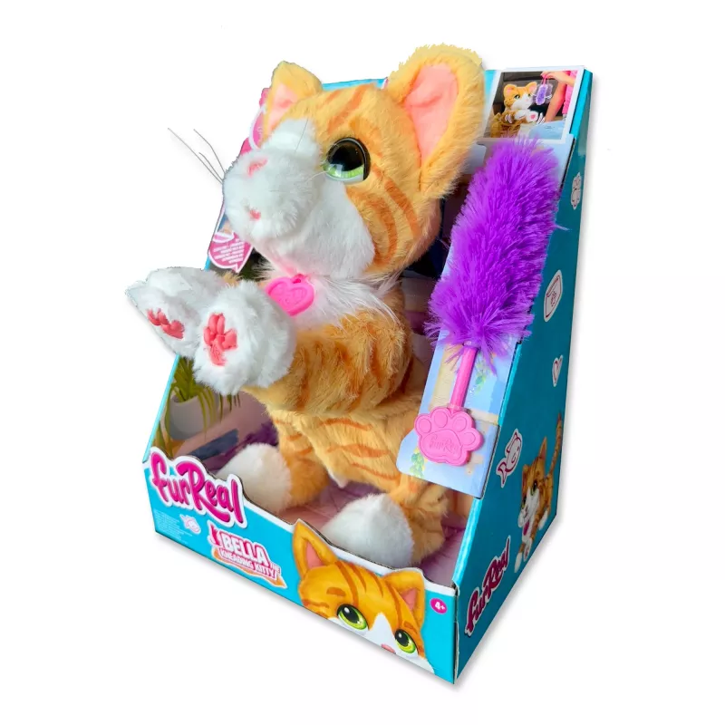 Just Play FurReal Bella, gato de juguete, 4 años, interactivo, AA, pilas incluidas