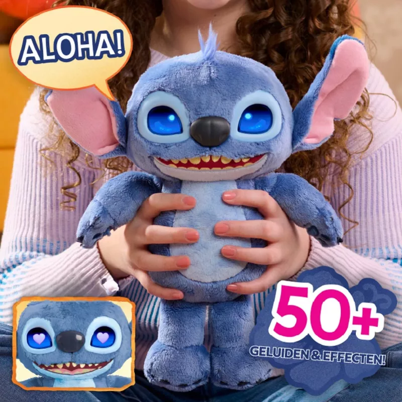 Just Play Disney Stitch – Many Moods Stitch, figura, 3 año(s), interactivo, con sonido, AA