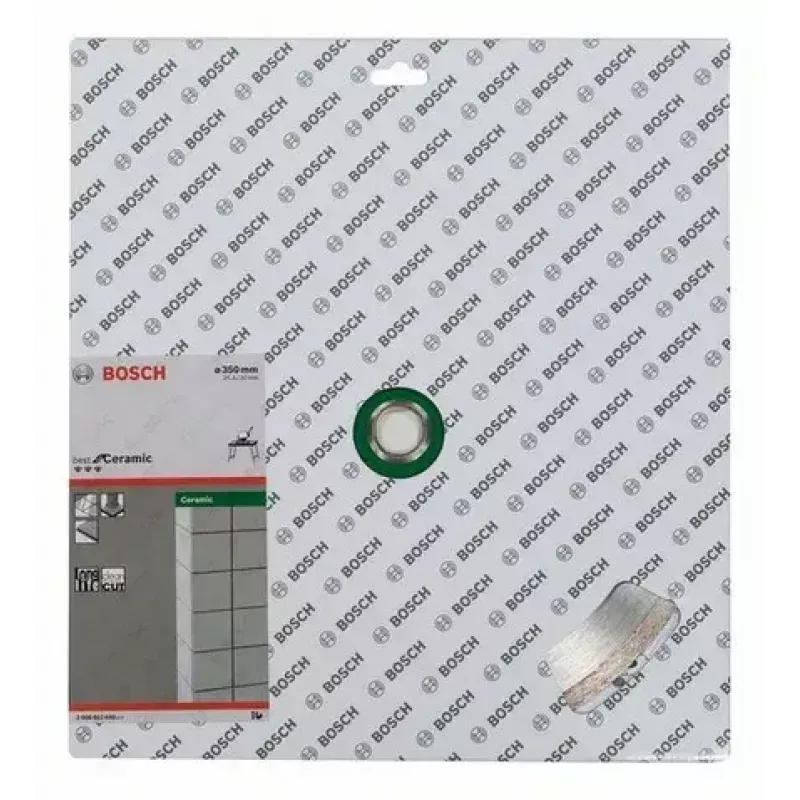 Disco de sierra Bosch 35 cm (350 mm) de diámetro, orificio 30 mm, para azulejos cerámicos blandos, 1 ud.