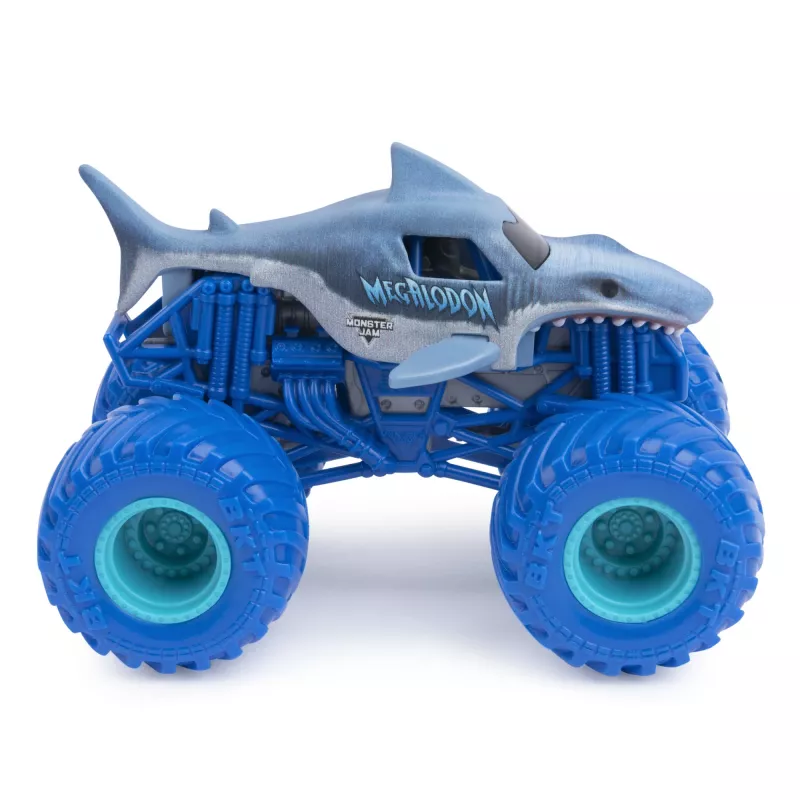 Monster Jam, camiones monstruo de fundición oficiales Batman vs. Megalodon, escala 1:64, juguete para niños a partir de 3 años