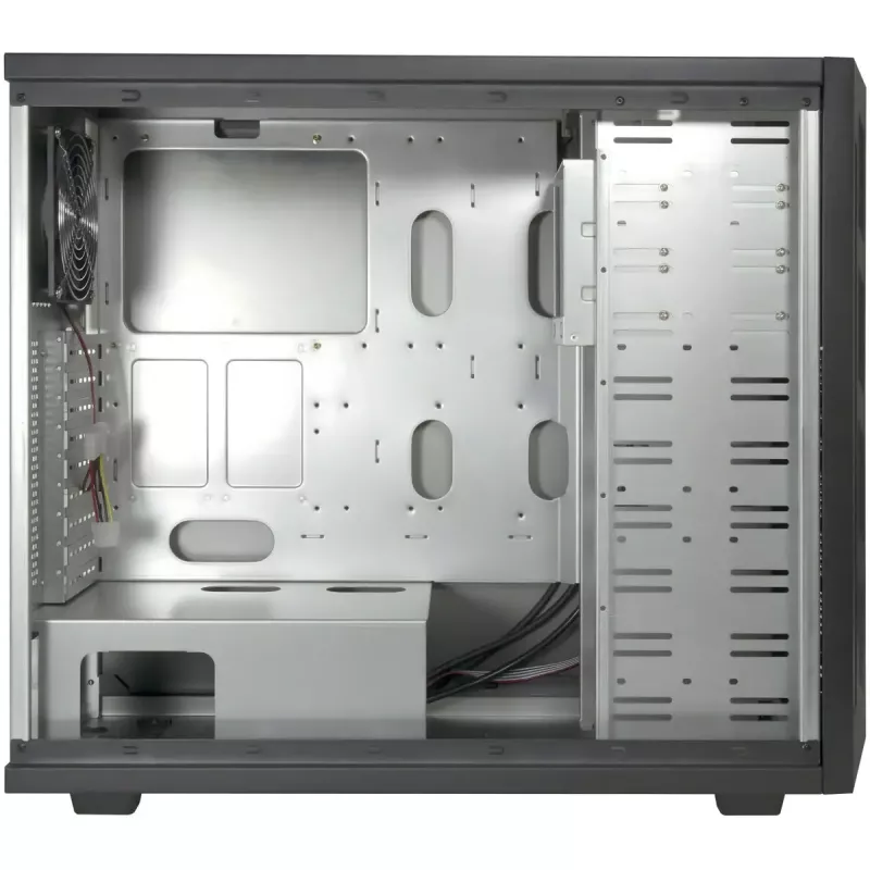 Caja de ordenador INTER-TECH 88887382 Micro Tower Negro — Micro Tower, compatible con ATX/EATX/SSI EEB/Micro ATX/Mini-ITX, 7 bahías de 3,5