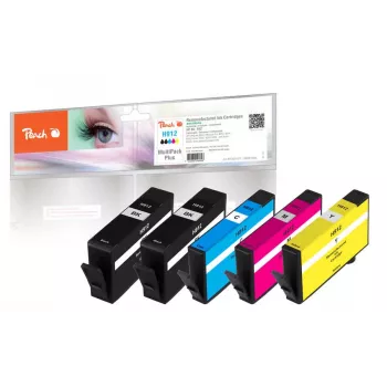 Peach PI300-971 Cartucho de tinta 5 uds. Compatible Estándar Negro, Cian, Magenta, Amarillo