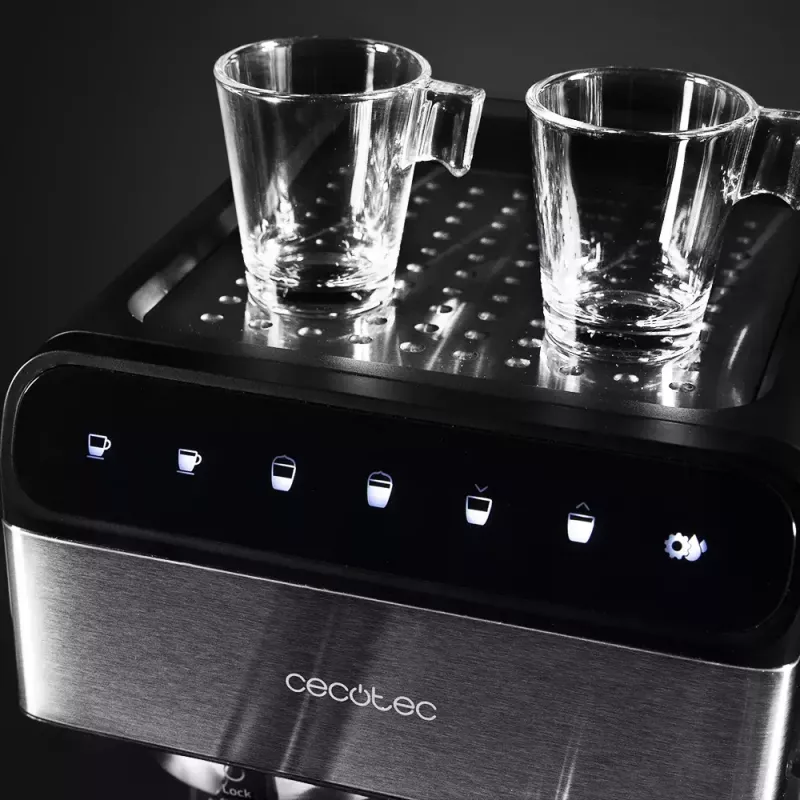 Cafetera expreso CECOTEC Power Instant-ccino 20 Touch – superautomática, depósito de agua de 1,4 L, 2 tazas, 1350 W