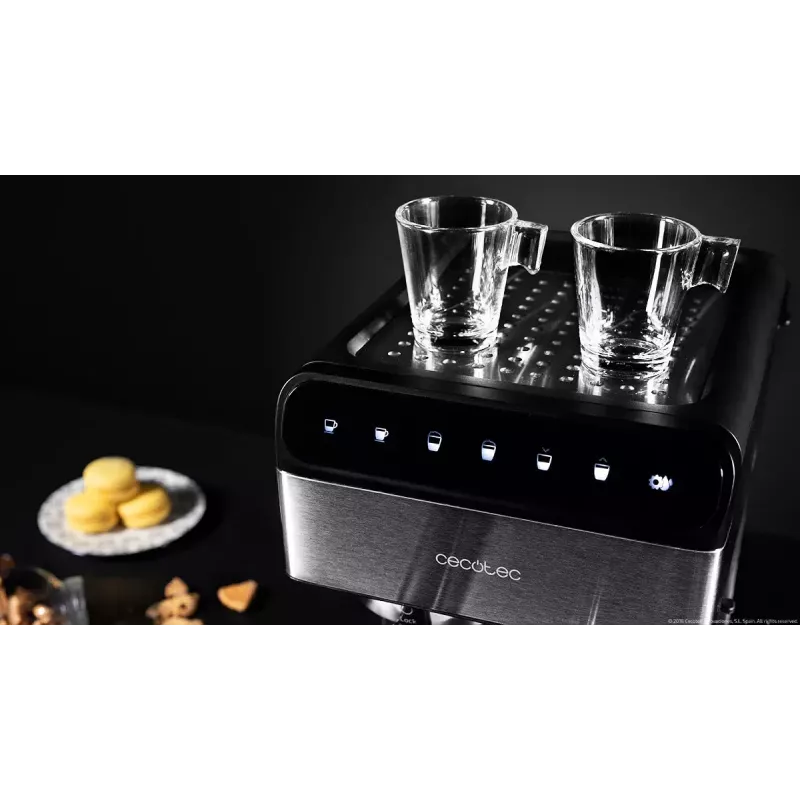 Cafetera expreso CECOTEC Power Instant-ccino 20 Touch – superautomática, depósito de agua de 1,4 L, 2 tazas, 1350 W