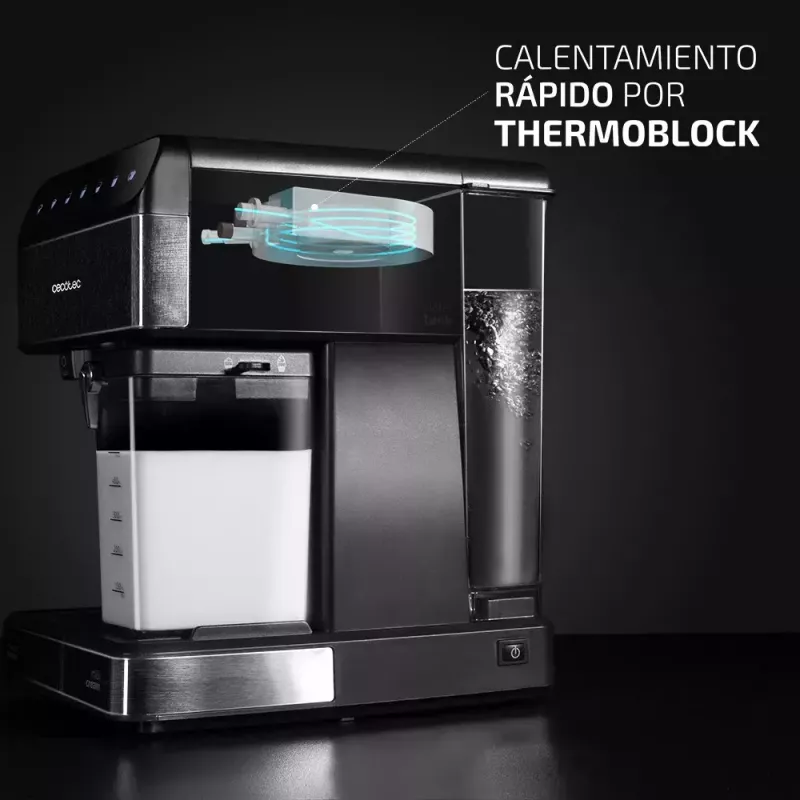 Cafetera expreso CECOTEC Power Instant-ccino 20 Touch – superautomática, depósito de agua de 1,4 L, 2 tazas, 1350 W