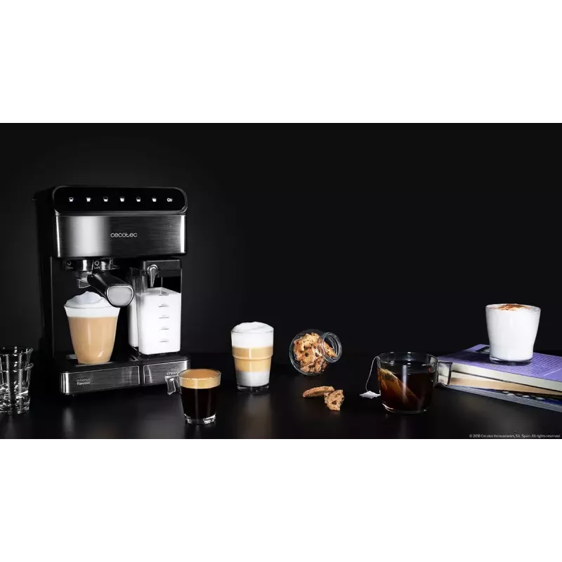 Cafetera expreso CECOTEC Power Instant-ccino 20 Touch – superautomática, depósito de agua de 1,4 L, 2 tazas, 1350 W
